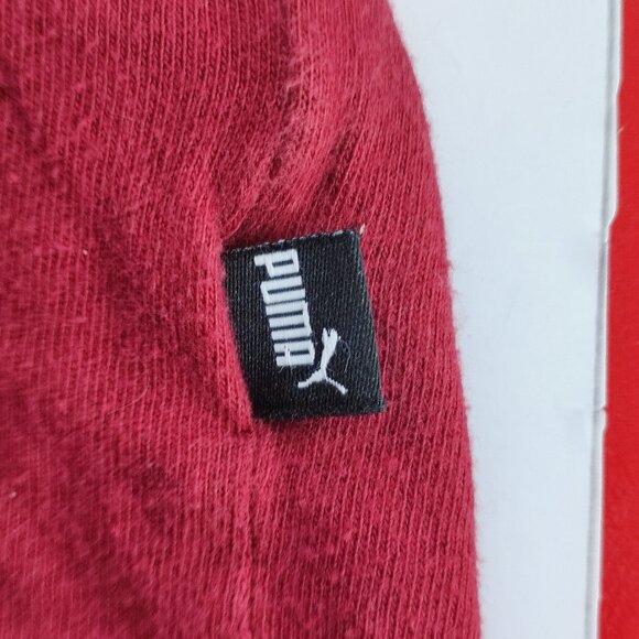 Puma short sleeve cotton T-shirt red with graphic design men's size XL - Picture 6 of 8